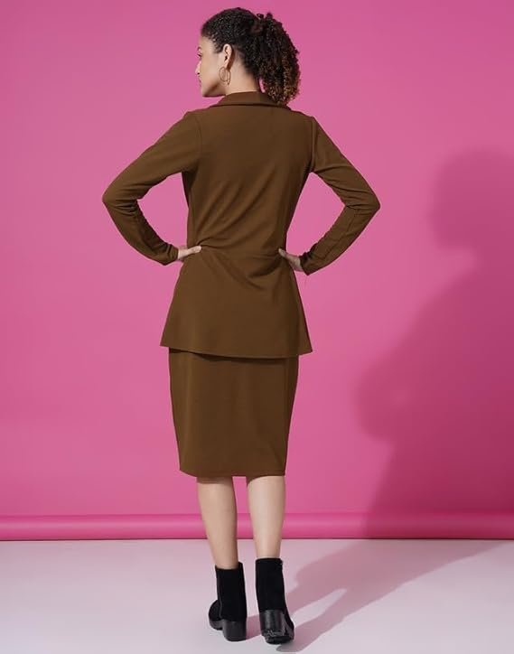 SIRIL Western Dress | Lycra Dress with Blazer for Women | Two Piece Dress for Women - Image 6