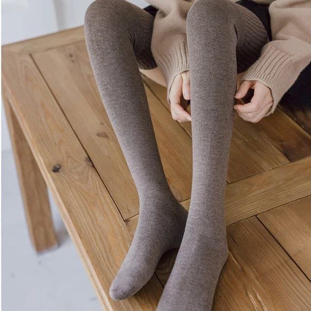 AVNISH Wool Warm Thigh High Socks | Knitted Thick Thermal Woolen Socks for Women Winter Wear Knee Length | Knee High Leg Warmers Long Socks Boot Cuffs Knee Cap | Stocking Girls - Image 4
