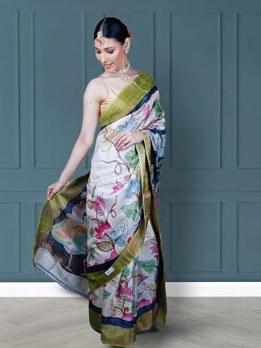 Handwoven Pure Katan Silk Banarasi Saree With Unstitched Blouse Material - Suitable For All Indian Occasions,Wedding and Festivals - Image 5