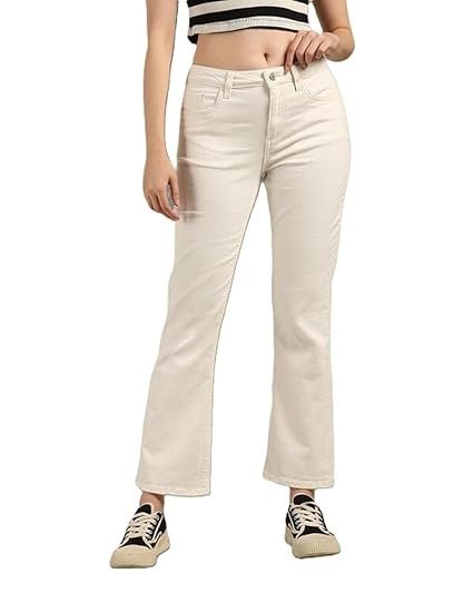 ADBUCKS Women's Wide Leg Fit Mid Rise Bootcut Jeans Bell Bottom Jeans II Wide Leg