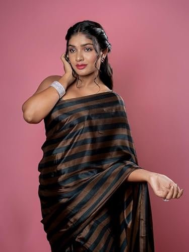 Women's hella fashions ready to wear saree for women 1 minute pre-draped designer saree with blouse piece | pre-pleated readymade saree bollywood style elegant for party, wedding, special occasions - Image 2