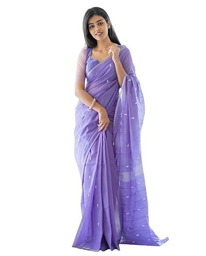 SGF11- Women's Kanjivaram Woven Soft Silk Saree With Blouse Piece