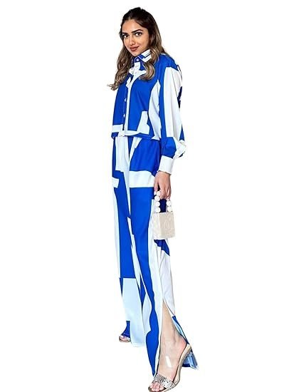 GRECIILOOKS Women Co Ord Set for Women | Co Ord Set for Women Stylish | Festive Co Ord Set for Women | Travel Co Ord Set for Women | Full Sleeve Women Co Ord set - Image 6