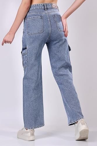 London Hills Women's Relaxed Fit Mid Rise Jeans || Jeans || Baggy Jeans || Baggy Jeans || Loose Jeans || Oversized Jeans Baggy - Image 4