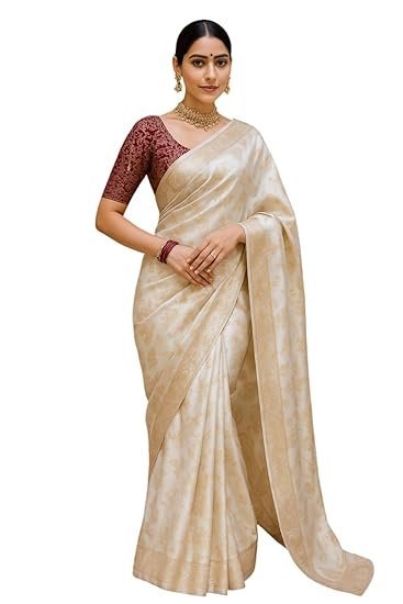D V ENTERPRISE Women's Pure Original Kanjivaram Zari weaving silk Royal Rajwadi Kalamkari kanchipuram desinger Saree With Blouse piece for Wedding - Image 2