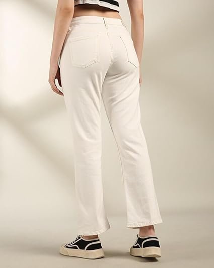 ADBUCKS Women's Wide Leg Fit Mid Rise Bootcut Jeans Bell Bottom Jeans II Wide Leg - Image 4