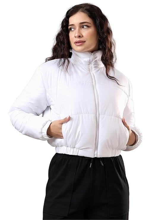 KOTTY Women Nylon Full Sleeve Solid Standard Length Puffer Jacket