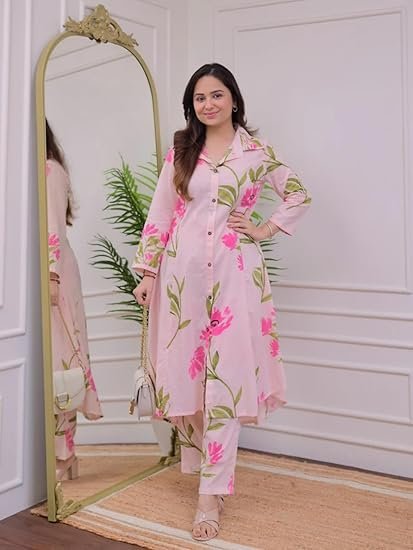 Fashion Women Co ord Set | Co-ord Set for Women Stylish | Kurta Set for Women | Kurta | Ethnic Set | 3/4 Sleeve - Image 3
