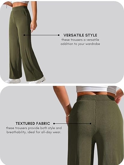 GRECIILOOKS Tailored Trousers for Women | Women Trousers | Women's High-Waisted Pant | Women Trousers Pants | Korean Trousers for Women - Image 5