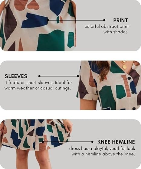 Knee Length | Half Sleeve | Summer Dress | Casual Wear Dress for Women - Image 4