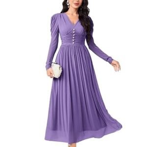 FABNEX Stylish One Piece Long Maxi Dress for Women (K-177-180)