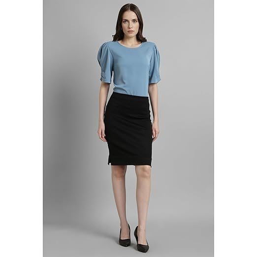 Van Heusen Women's Regular Fit Half Sleeve Round Neck Formal Top - Image 4