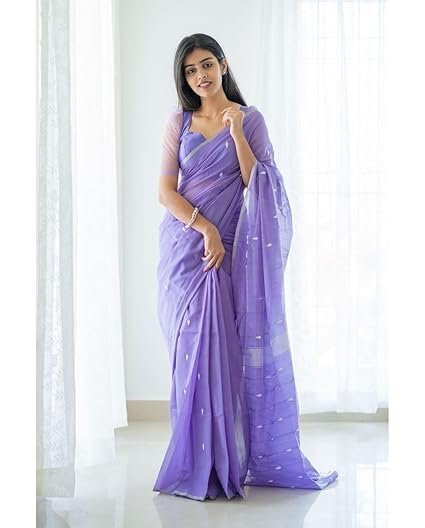 SGF11- Women's Kanjivaram Woven Soft Silk Saree With Blouse Piece - Image 3