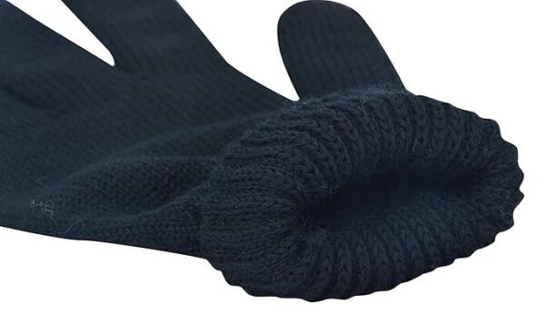 DIGITAL SHOPEE Winter Warm Men & Women Woolen Knitted Hand Gloves and Winter Wear Set Free Size - Image 2