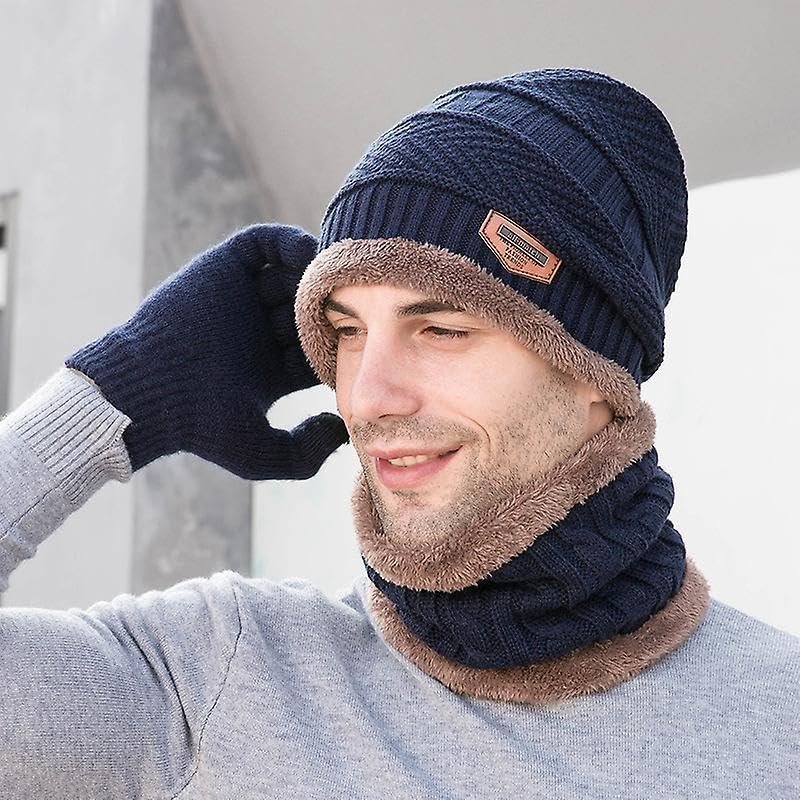 Winter Sports Cap & Muffler for Men & Women| Beanie Cap| 1 Set| (Multicolor) - Image 3