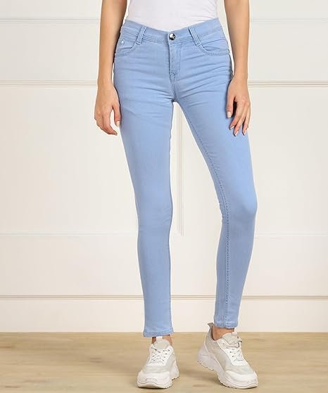 Nifty Women's Cotton Blend Stretchable Mid Rise Jeans