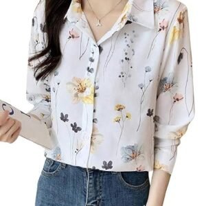 TOPLOT Women's Floral Regular Fit Shirt