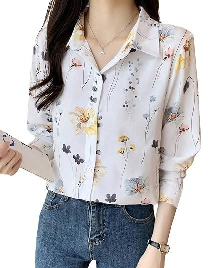 TOPLOT Women's Floral Regular Fit Shirt