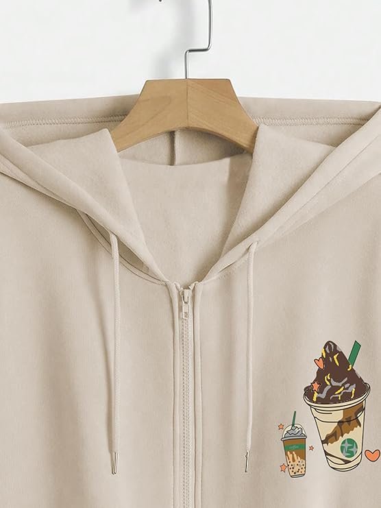 Tagas Women's Solid Zipper Hooded Sweatshirt|Zip Up (Hoodie) for Womens| - Image 3