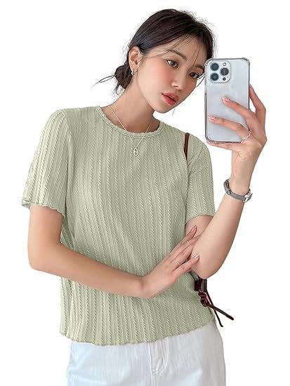 GRECIILOOKS Women’s Fashion Tops – Crop Top, Loose Fit Oversized Shirts & Stylish Korean Tank Tops for Summer Wear