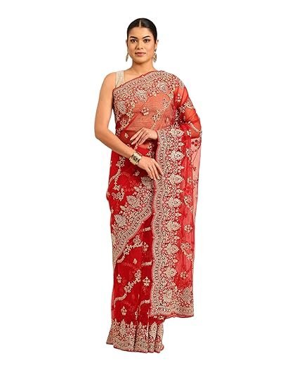 MOHEY Women's Net Embroidered|Stone Work| - Image 4