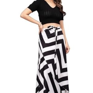 Tennecy Women Western Looks Long Wrap Around Skirt Free Size.