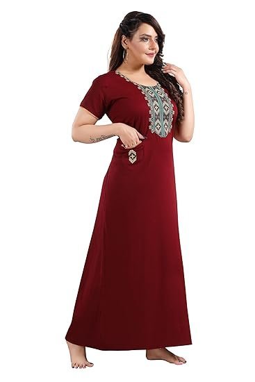 TRUNDZ Printed Pure Cotton Nighty(10706) - Image 4