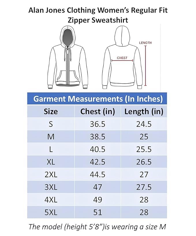 Zipper Hooded Sweatshirt | Front Zip, Ribbed Hem, Lined Hood, Casual Winter Wear - Image 2