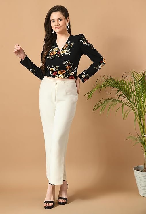 IUGA Women's Floral Printed Top (162_Floral_) - Image 2