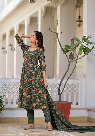 FABNEX Cotton Blend Women Kurta Set - Image 4