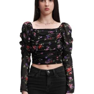 Tokyo Talkies Women's Floral Regular Fit Tops