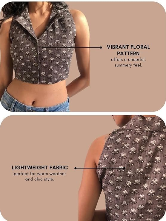 Fashion Sleeveless Tops for Women | Casual Tops for Women | Crop Tops for Women | Korean Tops for Women | - Image 3