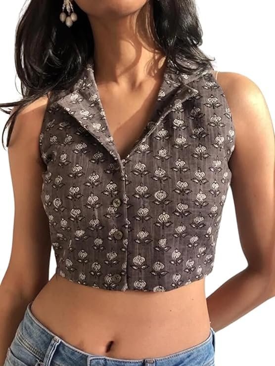 Fashion Sleeveless Tops for Women | Casual Tops for Women | Crop Tops for Women | Korean Tops for Women |