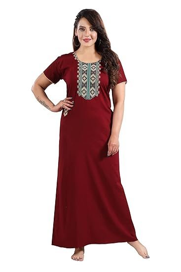 TRUNDZ Printed Pure Cotton Nighty(10706) - Image 2