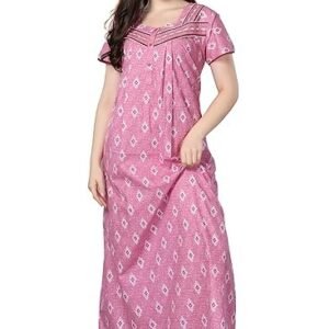 Soulemo Women Cotton Floor Length Nighty 1633