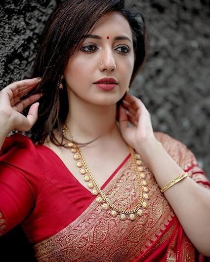 Yashika Women's Fancy Banarasi Kanjivaram Art Silk Saree with Blouse Pieces|| AZ-YS-OG-ASHOKA-P - Image 4