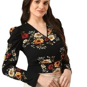 IUGA Women's Floral Printed Top (162_Floral_)