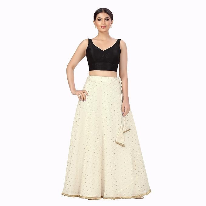 Studio Shringaar Women's Polyester Maxi Skirt - Image 4