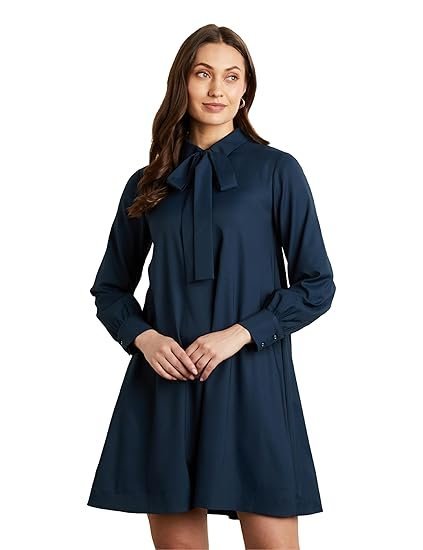 Symbol Premium Women's A Line Flared Dress (Knee Length | Desk-to-Dinner)