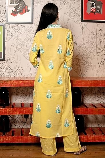 GoSriKi Women's Rayon Viscose Printed Straight Kurta with Pant & Dupatta - Image 3