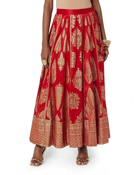 BIBA Women Polyester Long Skirt