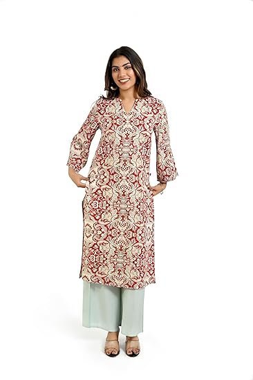 Red Viscose Women’s Kurti – Stylish and Comfortable