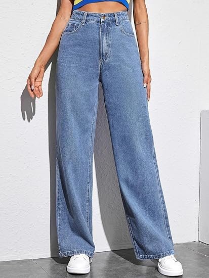dockstreet Women’s Stylish High-Rise Jeans | Cotton Denim Lycra Fabric for a Body Shaping Straight Fit||Jeans|| - Image 3