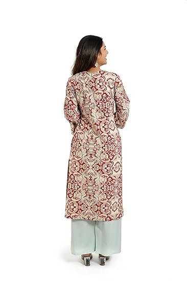 Red Viscose Women’s Kurti – Stylish and Comfortable - Image 4