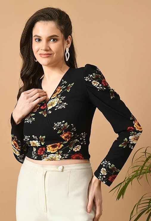 IUGA Women's Floral Printed Top (162_Floral_) - Image 5