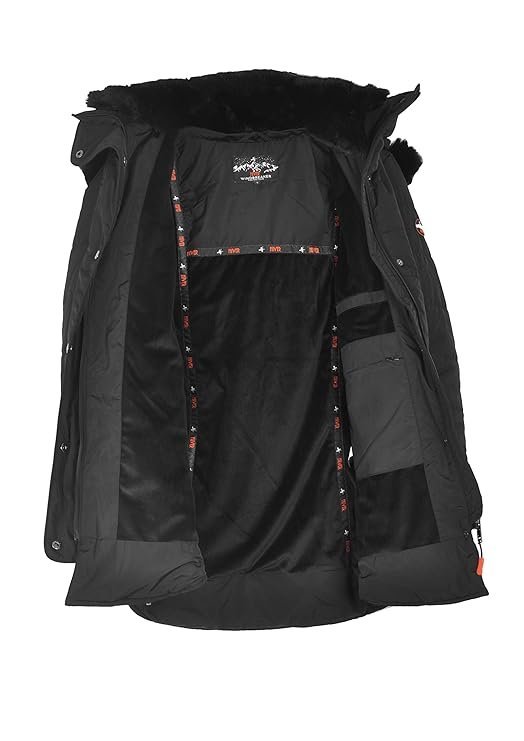 HIVER Women's Nylon Jacket Water Proof Full-Sleeved Winter Jacket with Hood for Minus Degree - Image 5