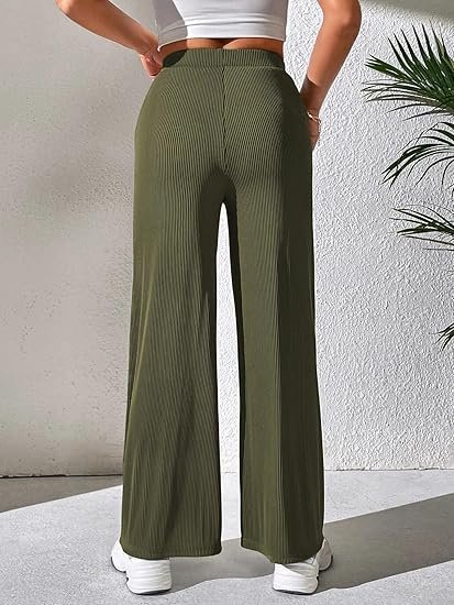 GRECIILOOKS Tailored Trousers for Women | Women Trousers | Women's High-Waisted Pant | Women Trousers Pants | Korean Trousers for Women