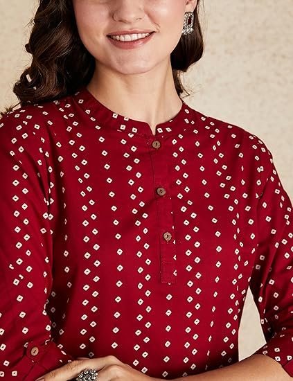 Myx Women's Cotton Regular Fit Casual Kurti - Image 4