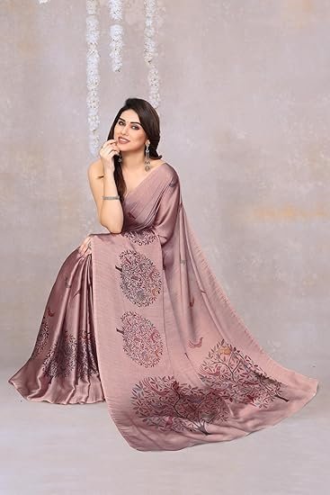 MIRCHI FASHION Women's Fancy Chiffon Madhubani Printed Saree with Blouse Piece - Image 4