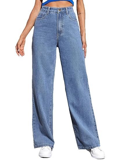 dockstreet Women’s Stylish High-Rise Jeans | Cotton Denim Lycra Fabric for a Body Shaping Straight Fit||Jeans||